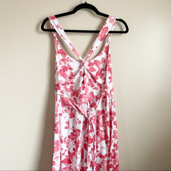 American Eagle• pink floral halter sundress - Picture 4 of 8